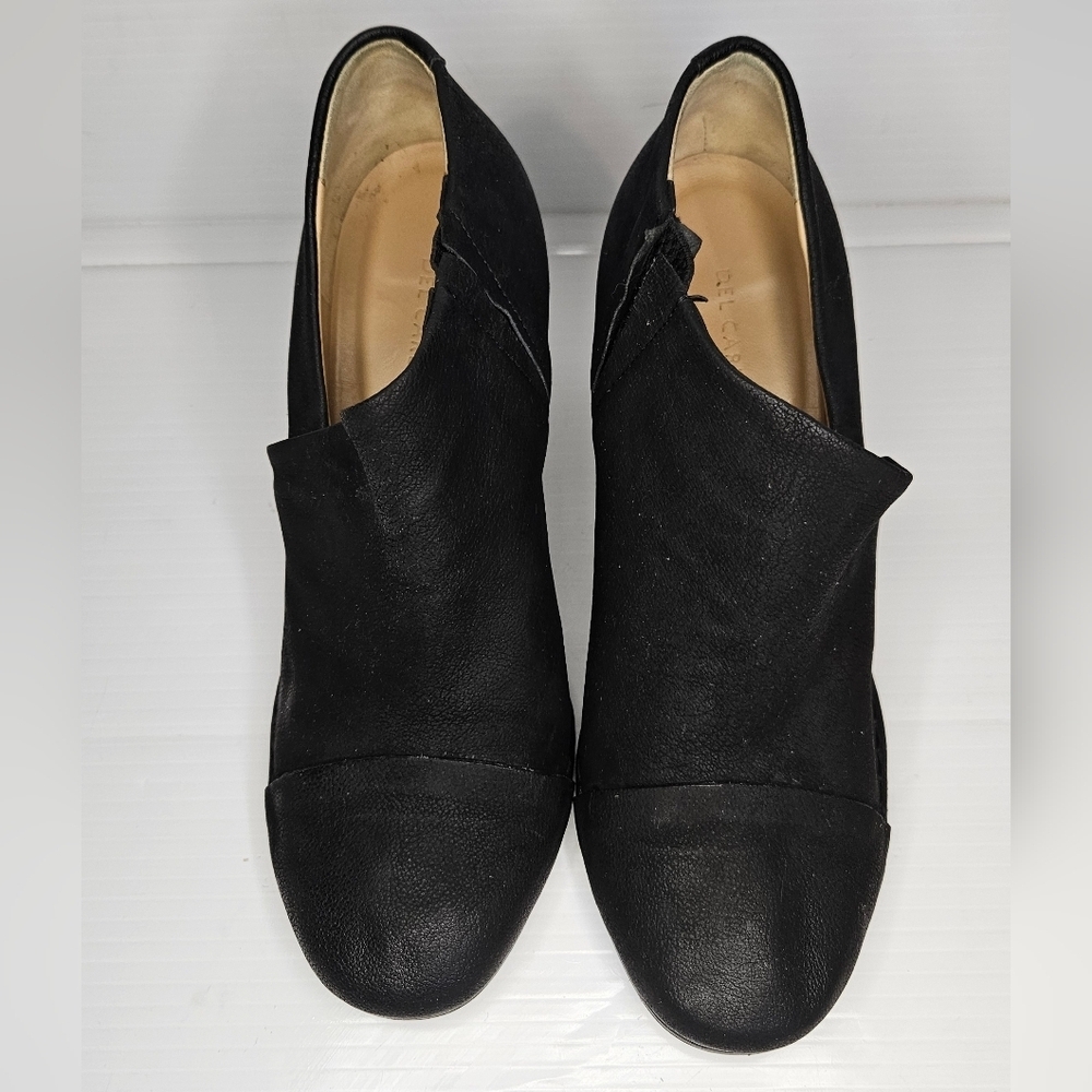 Roberto Del Carlo Black  Leather Ankle Booties “Blacky” Vintage Effect  37.5